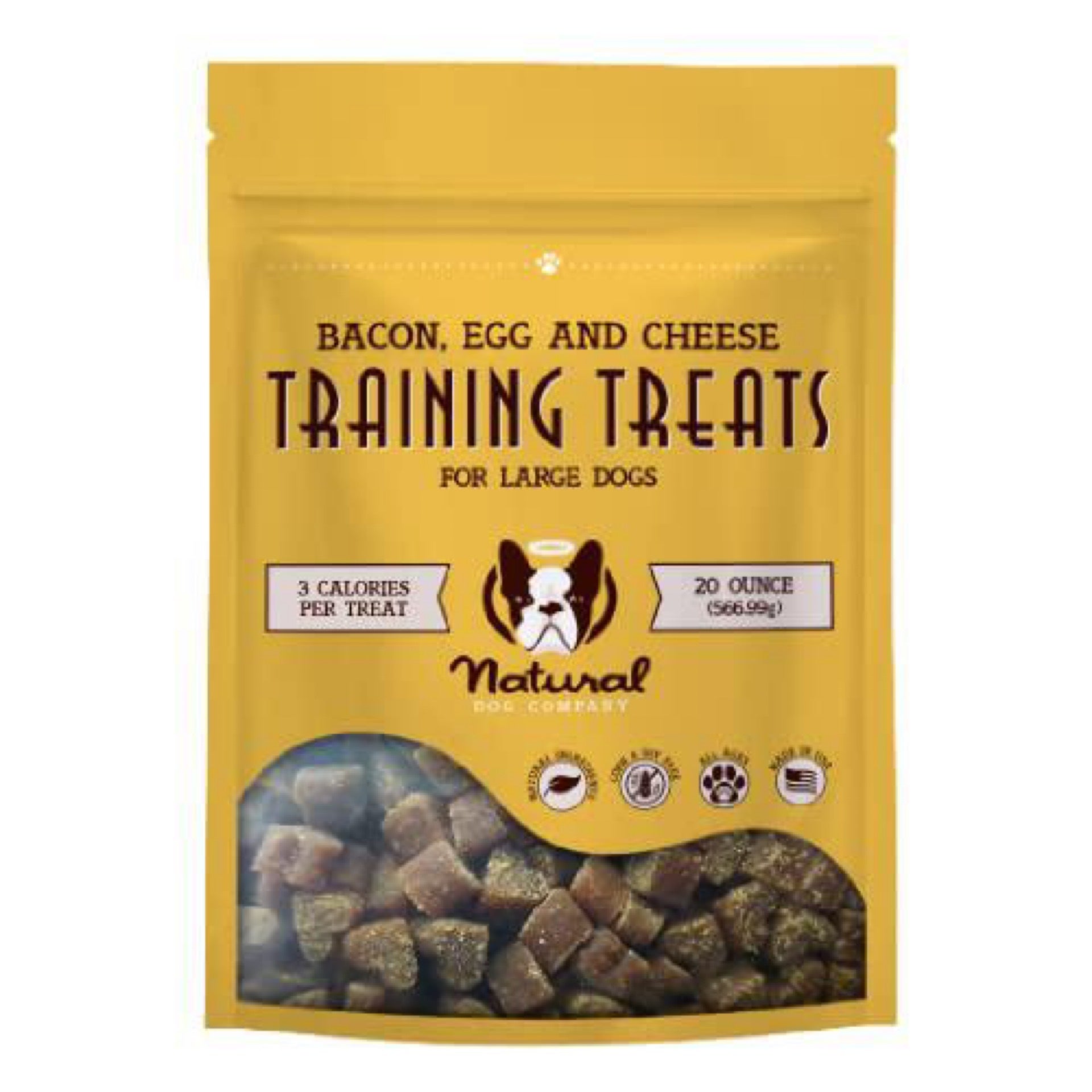 Natural Dog Company Training Treats Bacon Egg Cheese Flavor